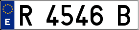 Trailer License Plate